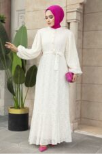 لباس بلند – لباس مجلسی زنانه نوا استایل Neva Style با کد AF-1346
