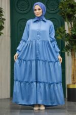لباس بلند – لباس مجلسی زنانه نوا استایل Neva Style با کد BSL-5884