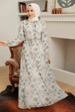 لباس بلند – لباس مجلسی زنانه نوا استایل Neva Style با کد ARM-279077