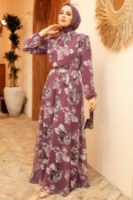 لباس بلند – لباس مجلسی زنانه نوا استایل Neva Style با کد ARM-279020