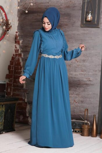 لباس بلند – لباس مجلسی زنانه نوا استایل Neva Style با کد HN-37420