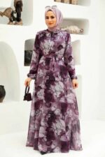 لباس بلند – لباس مجلسی زنانه نوا استایل Neva Style با کد ARM-279054