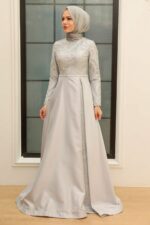 لباس بلند – لباس مجلسی زنانه نوا استایل Neva Style با کد BLY-363