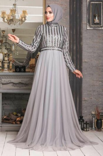 لباس بلند – لباس مجلسی زنانه نوا استایل Neva Style با کد ARM-5338