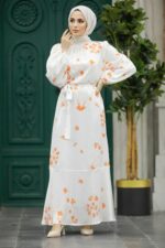 لباس بلند – لباس مجلسی زنانه نوا استایل Neva Style با کد BSL-5901