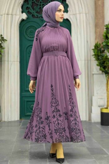 لباس بلند – لباس مجلسی زنانه نوا استایل Neva Style با کد OZD-3817