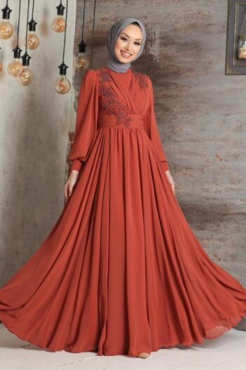 لباس بلند – لباس مجلسی زنانه نوا استایل Neva Style با کد EGS-21940