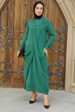 لباس بلند – لباس مجلسی زنانه نوا استایل Neva Style با کد NWK-34281