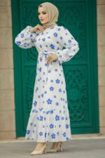 لباس بلند – لباس مجلسی زنانه نوا استایل Neva Style با کد MDG-13461