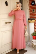 لباس بلند – لباس مجلسی زنانه نوا استایل Neva Style با کد BSL-6314
