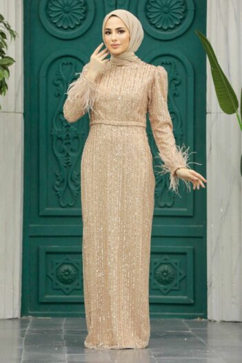 لباس بلند – لباس مجلسی زنانه نوا استایل Neva Style با کد EGS-23210