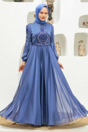 لباس بلند – لباس مجلسی زنانه نوا استایل Neva Style با کد EGS-2212