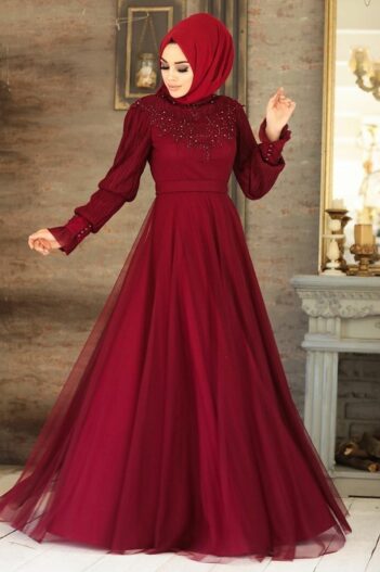لباس بلند – لباس مجلسی زنانه نوا استایل Neva Style با کد EGS-21780