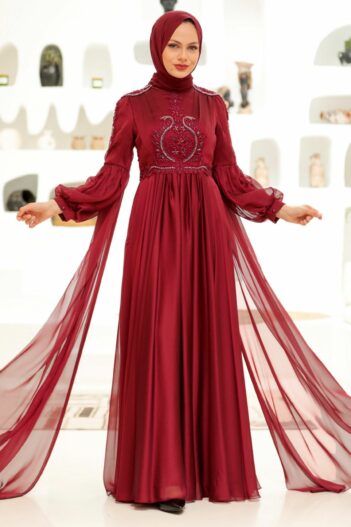 لباس بلند – لباس مجلسی زنانه نوا استایل Neva Style با کد EGS-2212