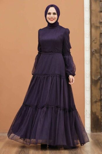 لباس بلند – لباس مجلسی زنانه نوا استایل Neva Style با کد OZD-2335