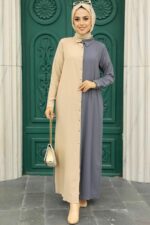 لباس بلند – لباس مجلسی زنانه نوا استایل Neva Style با کد NWK-3437