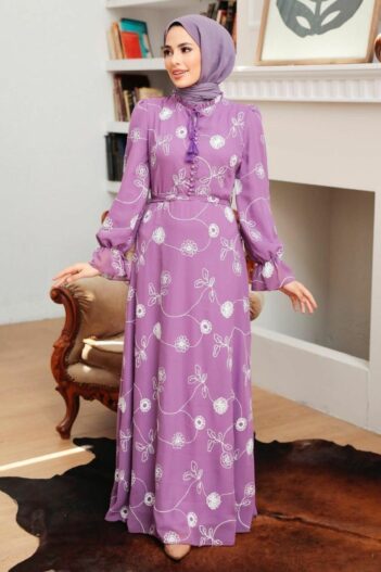 لباس بلند – لباس مجلسی زنانه نوا استایل Neva Style با کد OZD-32944
