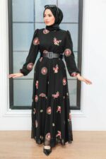 لباس بلند – لباس مجلسی زنانه نوا استایل Neva Style با کد MDG-12040