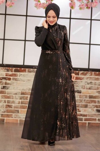 لباس بلند – لباس مجلسی زنانه نوا استایل Neva Style با کد OZD-3243