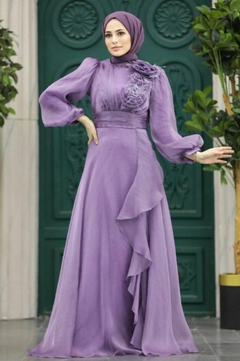 لباس بلند – لباس مجلسی زنانه نوا استایل Neva Style با کد EGS-22321