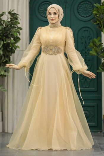 لباس بلند – لباس مجلسی زنانه نوا استایل Neva Style با کد EGS-2249