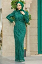 لباس بلند – لباس مجلسی زنانه نوا استایل Neva Style با کد EGS-23210