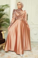 لباس بلند – لباس مجلسی زنانه نوا استایل Neva Style با کد EGS-2239
