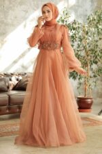 لباس بلند – لباس مجلسی زنانه نوا استایل Neva Style با کد EGS-2249