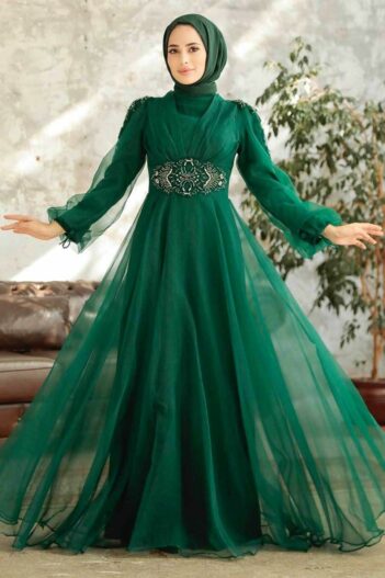 لباس بلند – لباس مجلسی زنانه نوا استایل Neva Style با کد EGS-2249