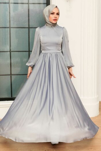 لباس بلند – لباس مجلسی زنانه نوا استایل Neva Style با کد EGS-21330