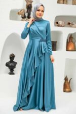 لباس بلند – لباس مجلسی زنانه نوا استایل Neva Style با کد EGS-22431