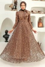 لباس بلند – لباس مجلسی زنانه نوا استایل Neva Style با کد EGS-22421