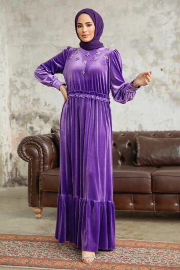 لباس بلند – لباس مجلسی زنانه نوا استایل Neva Style با کد OZD-3713
