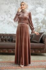 لباس بلند – لباس مجلسی زنانه نوا استایل Neva Style با کد OZD-37091