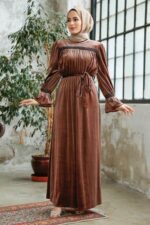 لباس بلند – لباس مجلسی زنانه نوا استایل Neva Style با کد OZD-37291