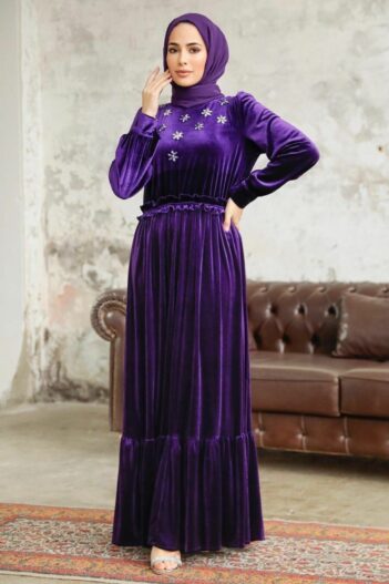 لباس بلند – لباس مجلسی زنانه نوا استایل Neva Style با کد OZD-3713