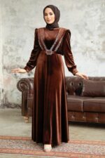 لباس بلند – لباس مجلسی زنانه نوا استایل Neva Style با کد OZD-3775