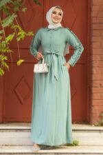 لباس بلند – لباس مجلسی زنانه نوا استایل Neva Style با کد NWK-3434