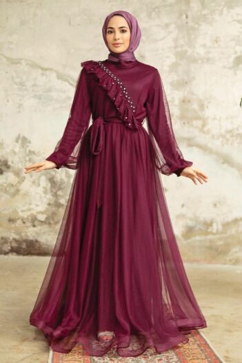 لباس بلند – لباس مجلسی زنانه نوا استایل Neva Style با کد FY-25841