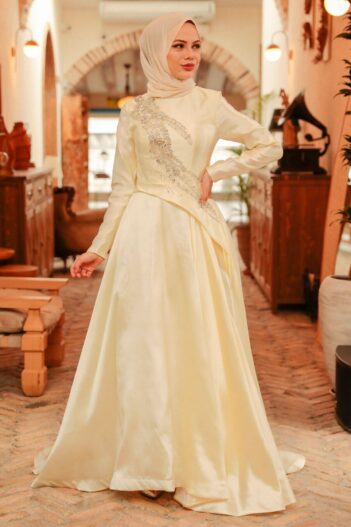 لباس بلند – لباس مجلسی زنانه نوا استایل Neva Style با کد BLY-234