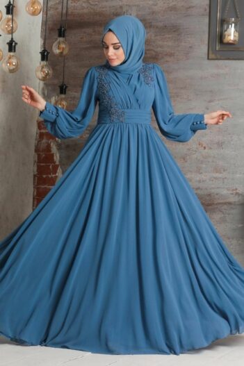 لباس بلند – لباس مجلسی زنانه نوا استایل Neva Style با کد EGS-21940