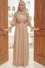 لباس بلند – لباس مجلسی زنانه نوا استایل Neva Style با کد ARM-5367