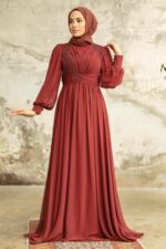 لباس بلند – لباس مجلسی زنانه نوا استایل Neva Style با کد EGS-21940