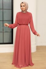 لباس بلند – لباس مجلسی زنانه نوا استایل Neva Style با کد OZD-3371