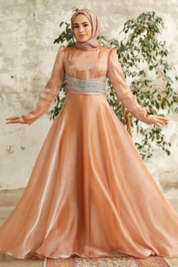 لباس بلند – لباس مجلسی زنانه نوا استایل Neva Style با کد OZD-3812