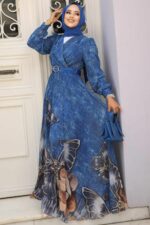 لباس بلند – لباس مجلسی زنانه نوا استایل Neva Style با کد OZD-39211