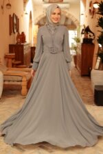 لباس بلند – لباس مجلسی زنانه نوا استایل Neva Style با کد BLY-750