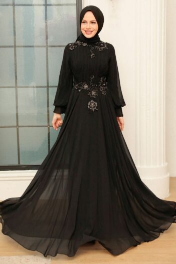لباس بلند – لباس مجلسی زنانه نوا استایل Neva Style با کد BLY-765