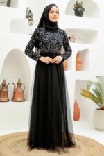 لباس بلند – لباس مجلسی زنانه نوا استایل Neva Style با کد PPL-9160