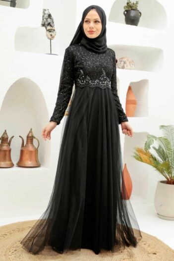لباس بلند – لباس مجلسی زنانه نوا استایل Neva Style با کد PPL-9160